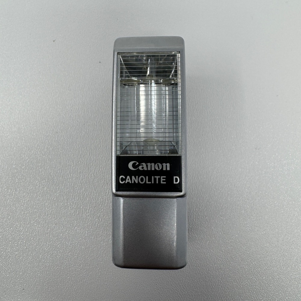 Canon Canolite D Electronic Flash for Canonet QL17 GIII Silver Black Japan